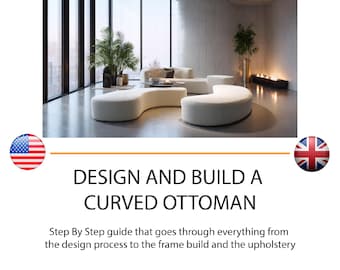 DIY Curved Ottoman Design & Build Guide For Beginner Woodworkers PDF