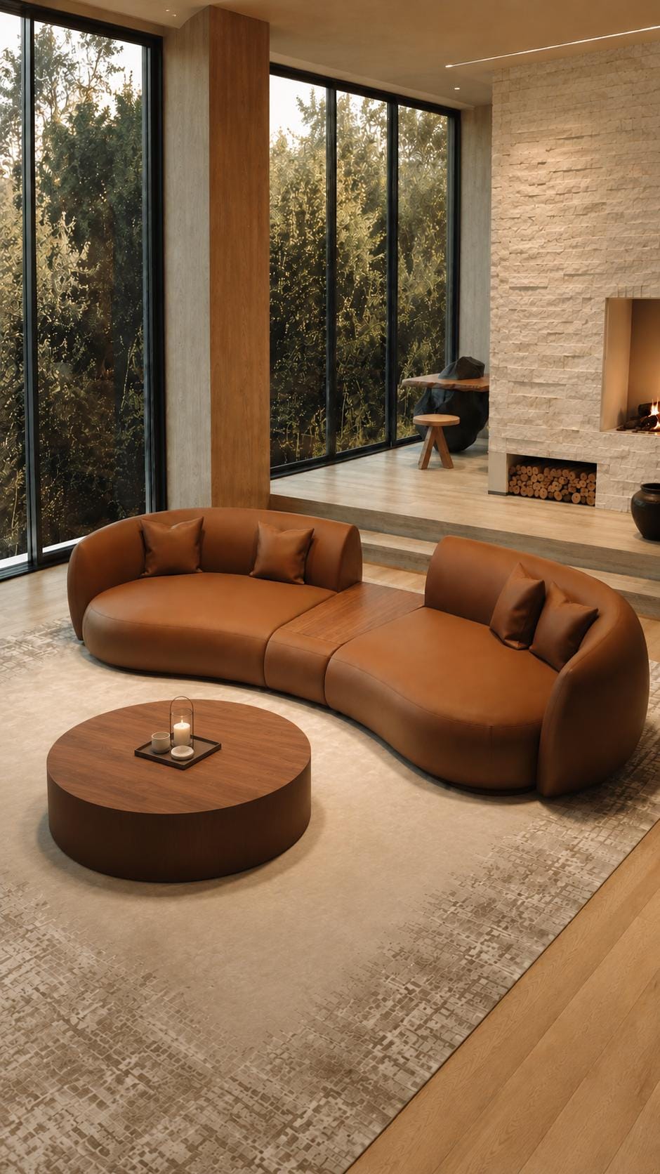 Modern curved sofa - Etsy 日本