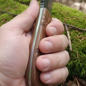 Winkler Knives II Belt Knife: High Carbon Steel, Tribal Maple Handle image 3