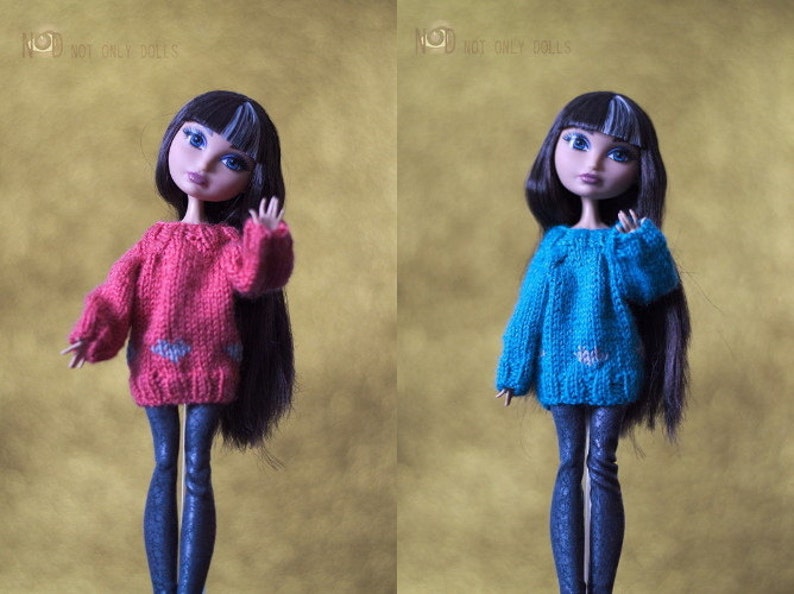 Hearts Sweater for Dolls image 1