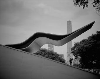 The Curve Black and White Photography Download, Architectural Wall Art