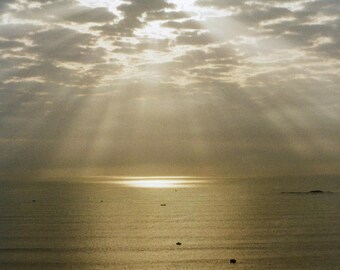 Da Nang Beach Sunrise Print, Vietnam Ocean Photography (Digital Download)