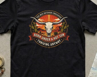 Born Under Hot Sun T-Shirt | Retro Desert Graphic Tee | Boho Summer Gift