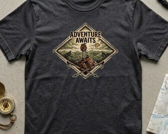 Adventure Awaits T-Shirt | Explorer Graphic Tee | Gift for Travelers