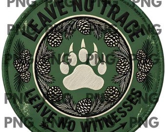 Leave No Trace Hiking T-Shirt Design (Digital Product)