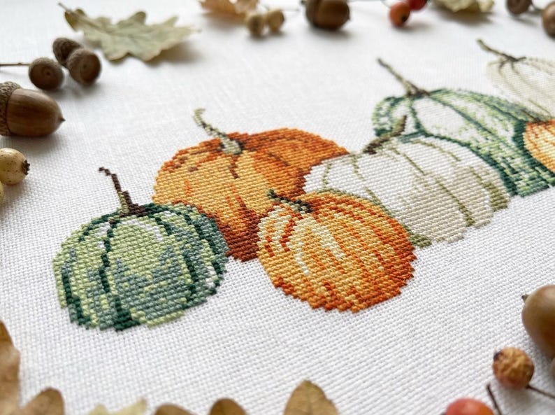 Fall Pumpkin Cross Stitch Pattern PDF - Cs65 - Etsy