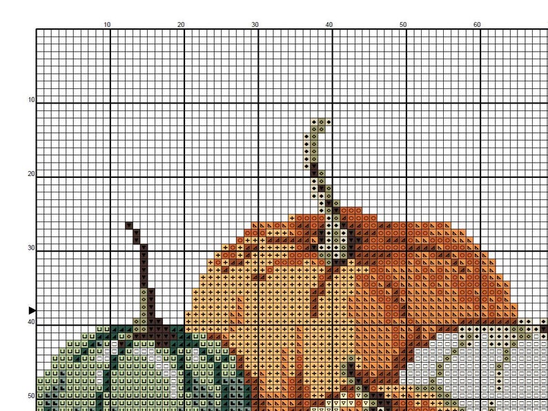 Fall Pumpkin Cross Stitch Pattern PDF - Cs65 - Etsy