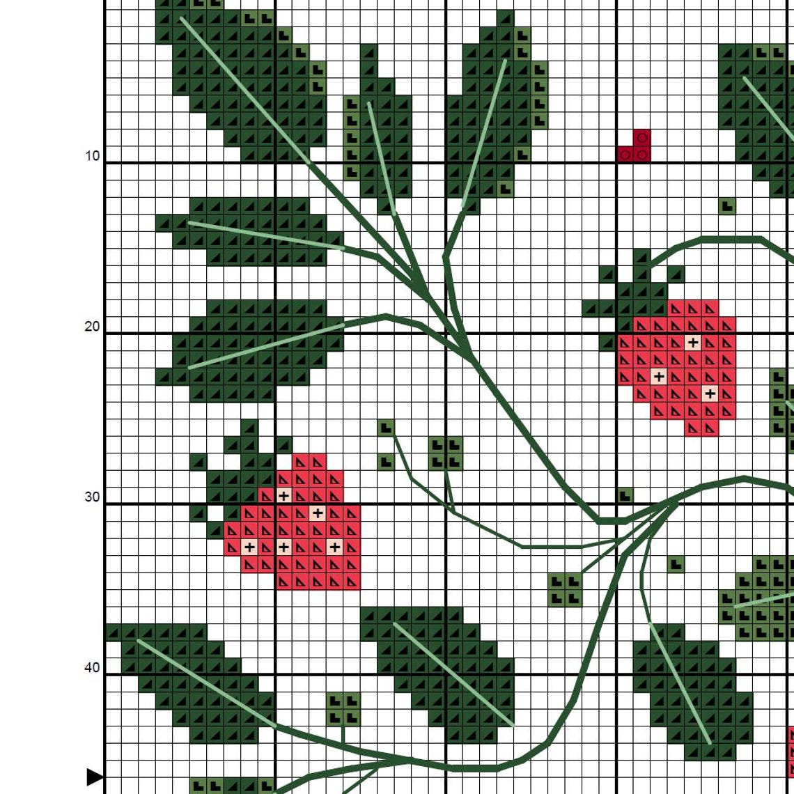 Strawberry Sampler Cross Stitch Pattern PDF – Cs46 - Etsy