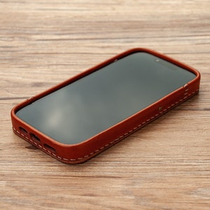 iPhone Leather Case MagSafe iPhone 15 Pro Max iPhone 15 Pro iPhone 14 Pro Max iPhone 14 Pro iPhone 13 iPhone 12 series zdjęcie 4