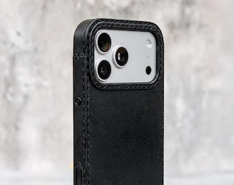 iPhone Leather Case – MagSafe Compatible, for iPhone 12–17 Series, Handcrafted