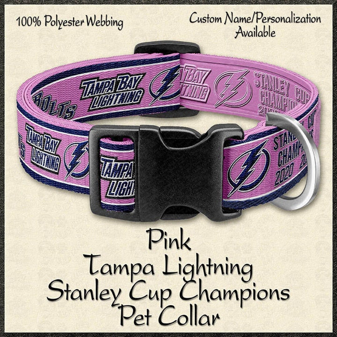 PINK Stanley Cup Champions Tampa Bay Lightning Dog Collar Etsy