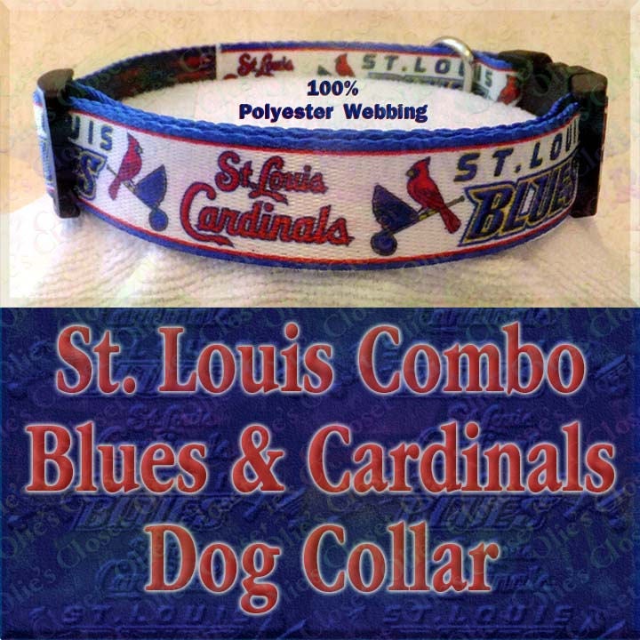 Pink St Louis Cardinals RARE Handmade Dog Collar - Limited # Left