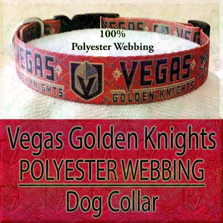 golden knights dog collar