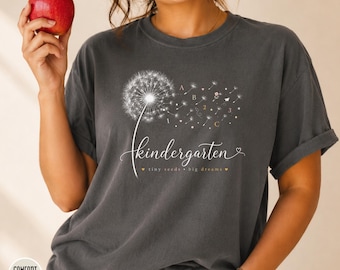 Comfort Colors Kindergarten Teacher Shirt, Kindergarten Teacher Gift, Kindergarten Teacher Appreciation, Kindergarten Teacher Assistant Tee