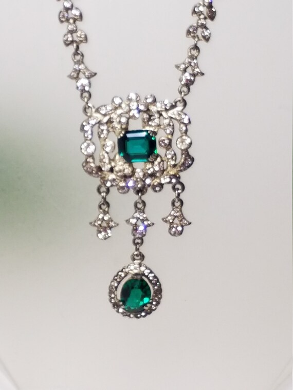 Antique Edwardian Victorian paste ornate Pendant n