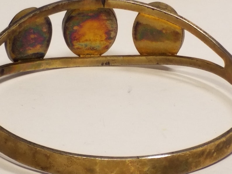 Victorian Gold Gilt Sterling silver Carved Cameo Bracelet or Arm Cuff very large