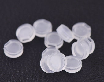 10 Cushion Comfort Pads for Clip On Earrings Anti-Pain Findings Small 7.5x3mm PKY-P007