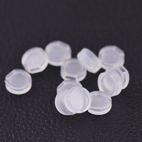 10 Cushion Comfort Pads for Clip On Earrings Anti-Pain Findings Small 7.5x3mm PKY-P007