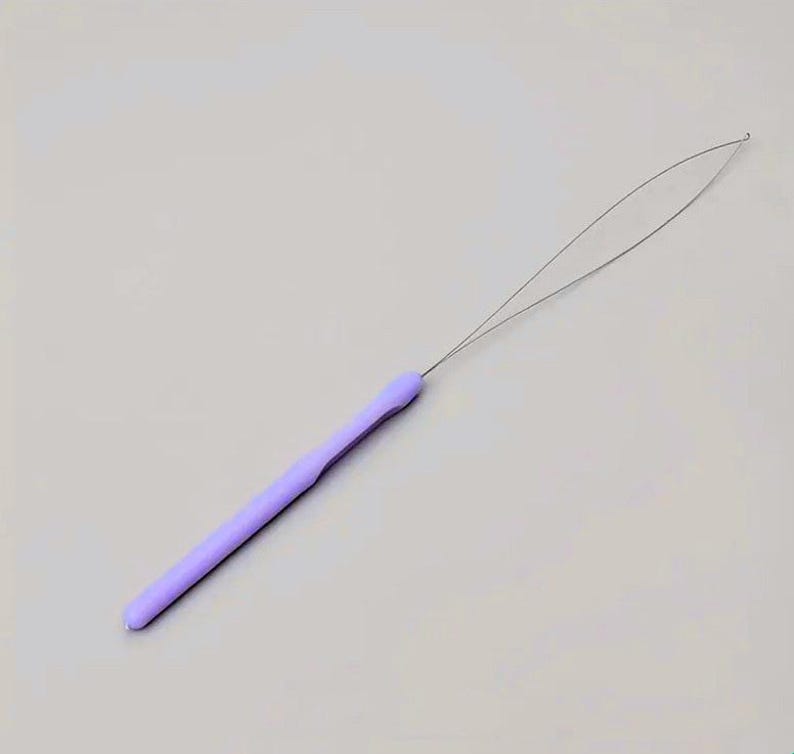 Bead Threader With Handle, Pulling Needle, Macrame Bead Tool, Hair ...