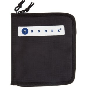 May include: Black zippered pouch with a white patch that says "TRONEX®" in blue lettering.