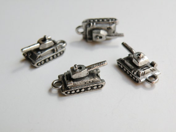 Military Tank Charm Army Sterling Silver Military Tank Charm Army Sterling Silver
