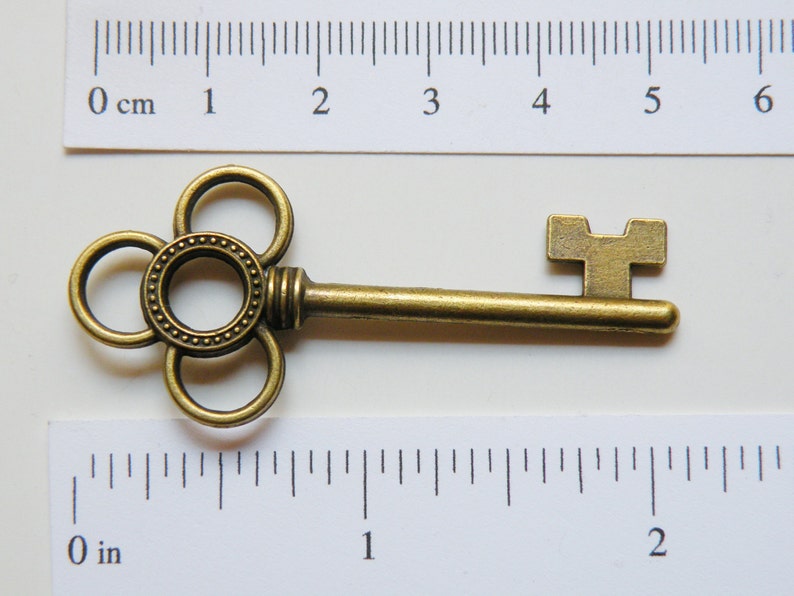 Skeleton Key Charm Collection of 5 Large Keys Steampunk Etsy