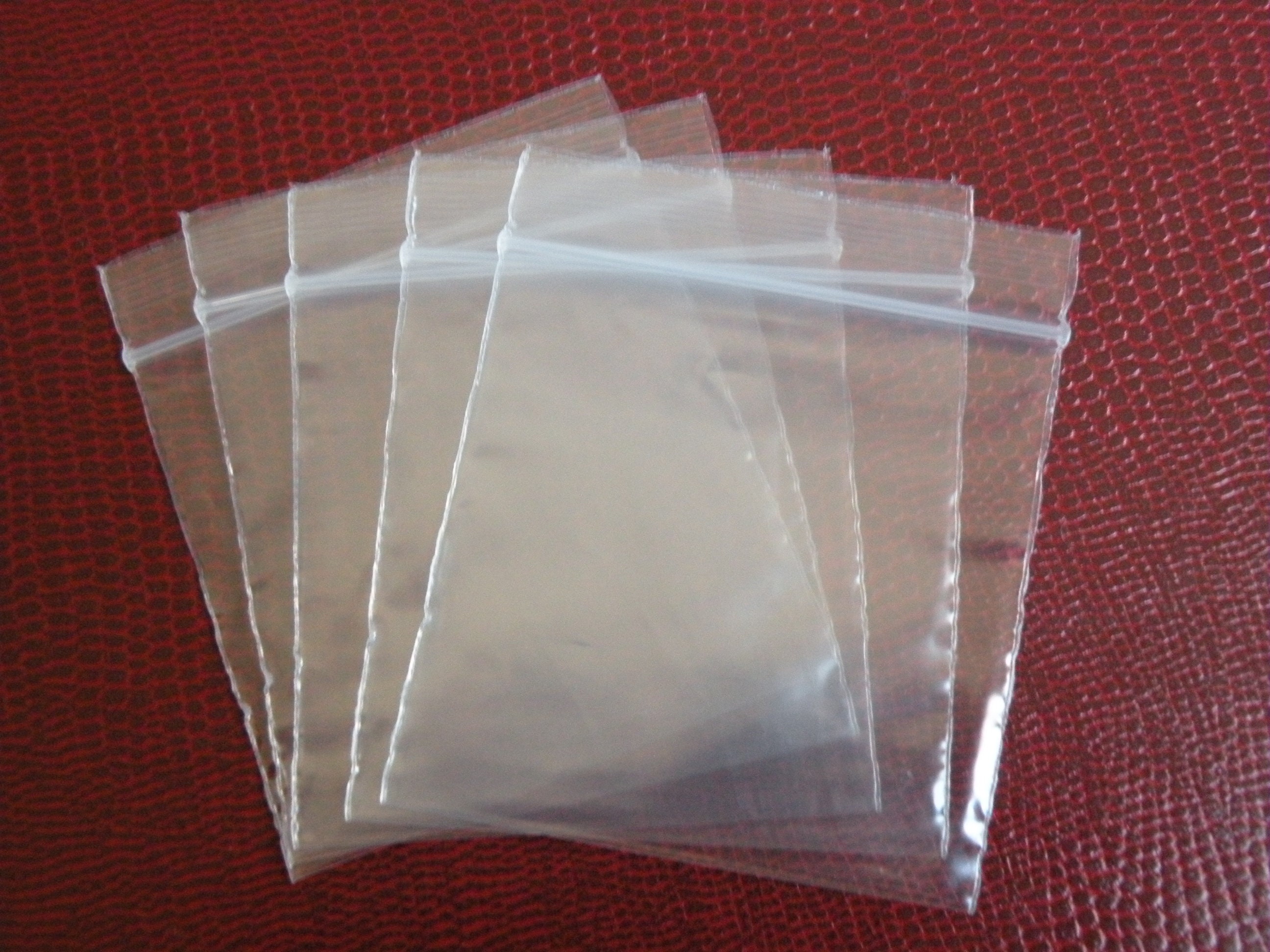 Bolsas de Plastico Transparente con Cierre ZIP Recerrable Estuche Granel  2x2