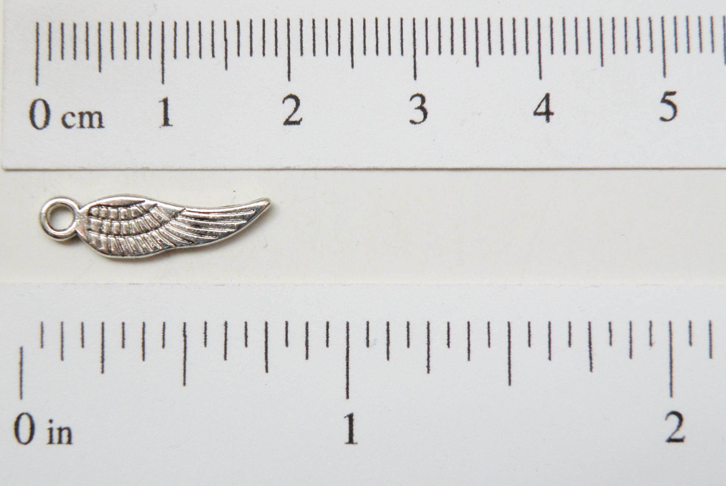 20 Tiny Angel Wing Charms Antique Silver 18x5mm P3344AS - Etsy