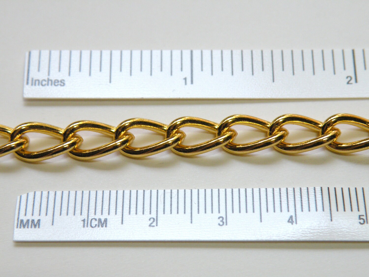 Chunky twisted cable chain gold plated steel 11x6mm links 5 Etsy