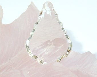 French Cut Baroque Chandelier Suncatcher, Faceted Clear K9 Crystal Glass Pendant, Window Prism Rainbow Maker, Available in 3 sizes TTW105578