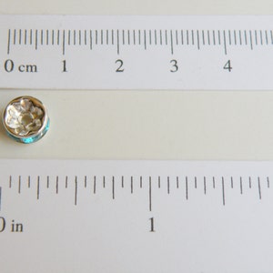20 Aquamarine Blue rhinestone rondelle spacer beads 8mm DB19828 Bild 2