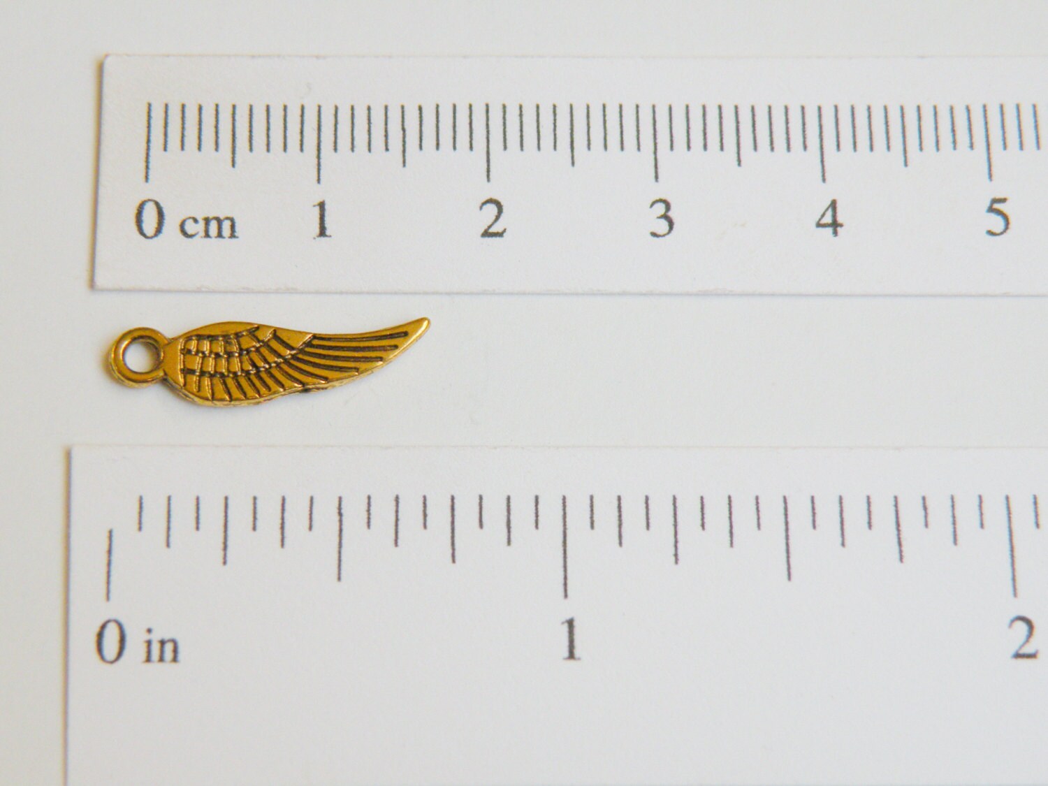 20 Tiny Angel Wing Charms Antique Gold Steampunk 18x5mm P3344AG - Etsy