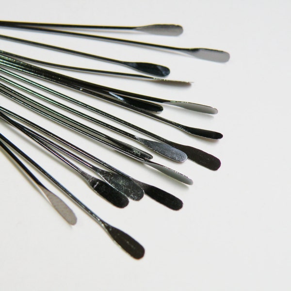 50 Head Pins with oval paddle head 2 inches shiny gray gunmetal nickel free brass 22 gauge A5557FN