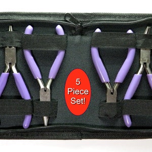 Three Piece Nylon Jaw Plier Set In Carrying Case By Beadsmith