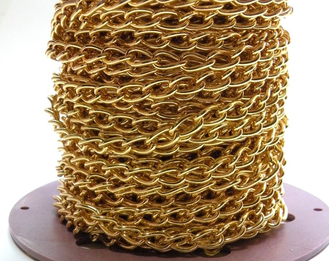 Chunky Twisted Cable Chain Gold Plated Steel 11x6mm Links 5 Etsy