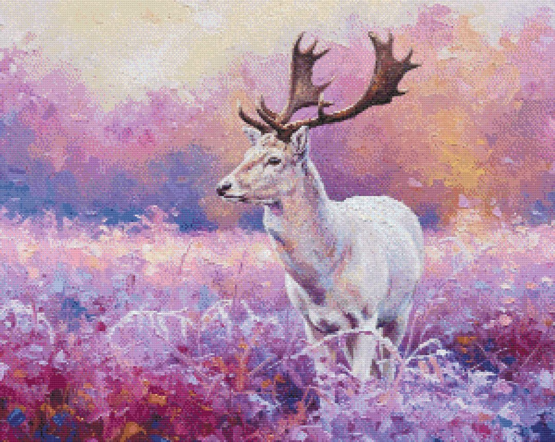 Winter Deer Counted Cross Stitch Pattern (digital Pattern) Works in ...