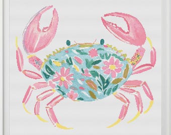 Miss Crabby Counted Cross Stitch Pattern (Digital Pattern) Works in Pattern Keeper