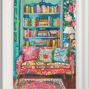 Reading Room Counted Cross Stitch Pattern (Digital Pattern) Works in Pattern Keeper