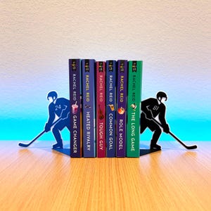 3D Printed Hockey Player Bookends for Game Changers Collection