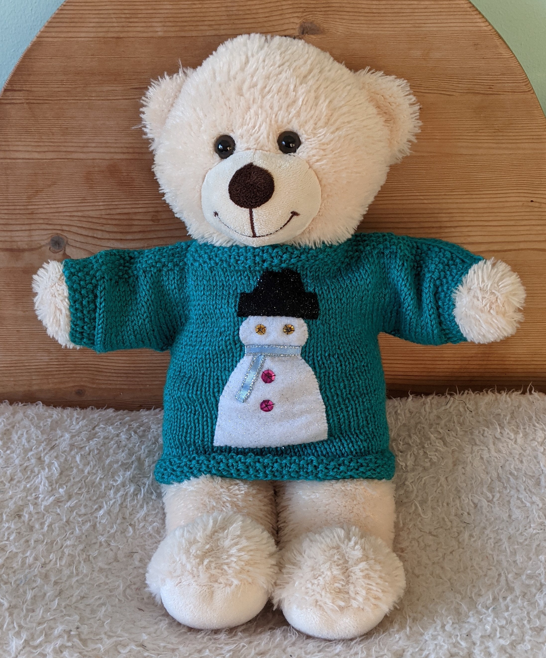 teddy puppet sweater