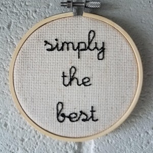 Simply The Best Tina Turner Schitt&#39;s Creek Cross Stitch
