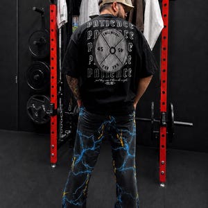 Oversized Graphic Tee, Unisex Streetwear T Shirt, Pump Cover, Weighting Crew Neck,