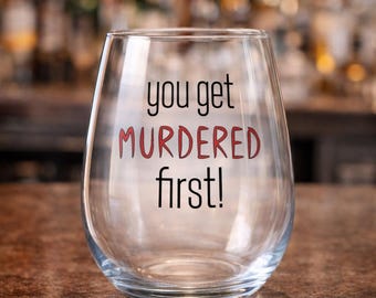 Schitt's creek inspired wine glass set