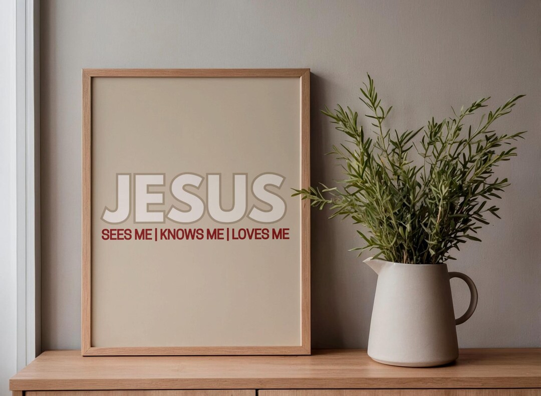 Christian Wall Art Printable | Faith Quote Poster | Bible Verse Decor ...