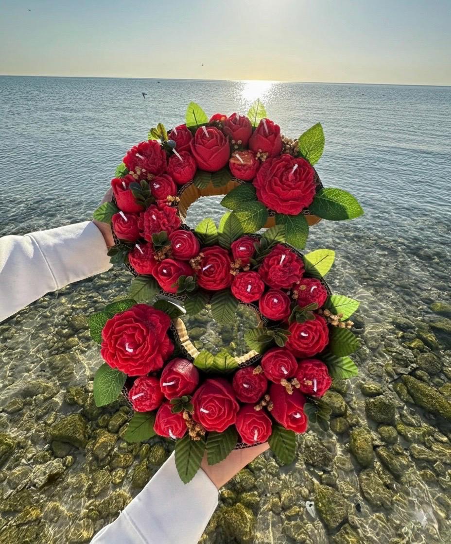Personalized Wax Flower Letter