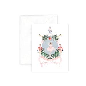 Desejo a você cartão de boas festas, quebra-nozes em aquarela, cartão de Natal, embrulho de presente boutique, papelaria em aquarela, papelaria de mesa