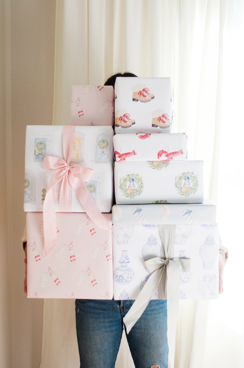 Christmas Wrapping Paper Holiday Home Gift Wrap Holiday Etsy