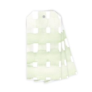 Holiday Green Gingham Gift Tags, Carta da imballaggio natalizia, Confezione regalo boutique, Cartoleria ad acquerello, Cancelleria da scrivania / ufficio, Idee regalo
