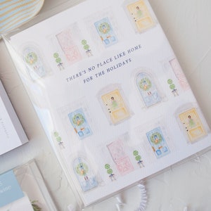 Accueil pour les Fêtes Carte de vœux, Maisons de vacances, Carte de Noël, Emballage cadeau boutique, Papeterie aquarelle, Papeterie de bureau, Idée cadeau