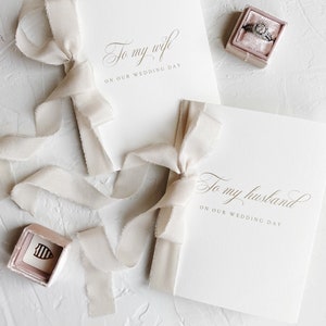 Cartas de amor de casamento, Livros de votos, para meu marido, Votos personalizados, Fita de seda, Presente de chá de panela, Noivo, Presente de casamento, Presente personalizado